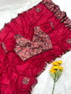 JK Beautiful Butterfly Design Reyon Digital Printed Sarees Online Wholesale